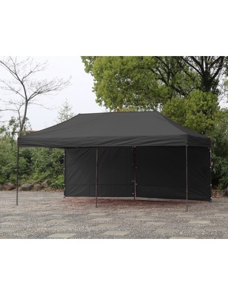 3x6 MT NERO Gazebo pieghevole impermeabile con pareti Acciaio 3cm - 8