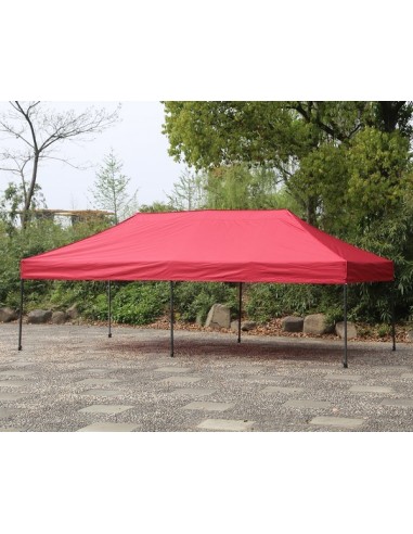 3x6 MT ROSSO Gazebo pieghevole impermeabile con pareti Acciaio 3cm - 5