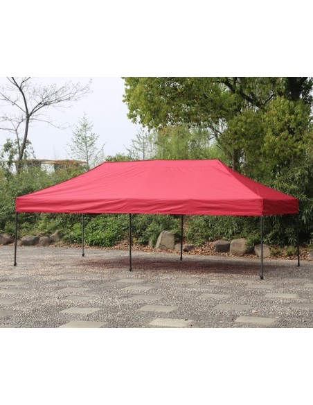 3x6 MT ROSSO Gazebo pieghevole impermeabile con pareti Acciaio 3cm - 5