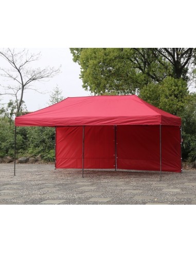 3x6 MT ROSSO Gazebo pieghevole impermeabile con pareti Acciaio 3cm - 7