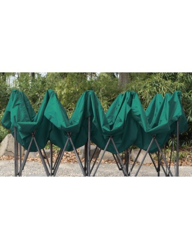 3x6 MT VERDE Gazebo pieghevole impermeabile con pareti Acciaio 3cm - 4