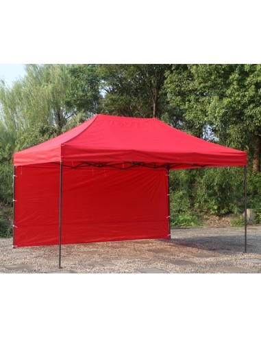 3x4.5 MT ROSSO Gazebo pieghevole impermeabile con pareti Acciaio 3cm - 3