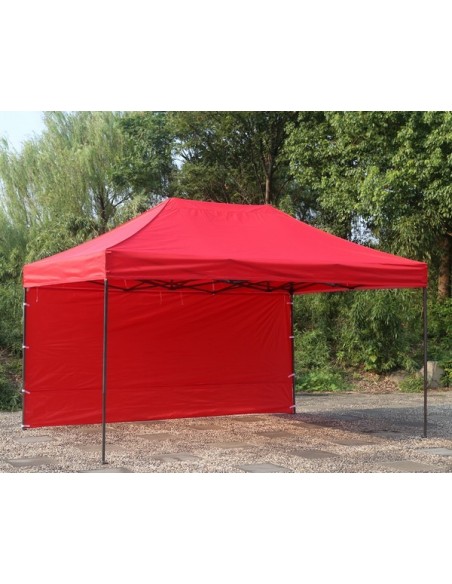 3x4.5 MT ROSSO Gazebo pieghevole impermeabile con pareti Acciaio 3cm - 3