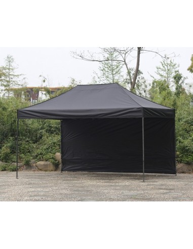 3x4.5 MT NERO Gazebo pieghevole impermeabile con pareti Acciaio 3cm - 3