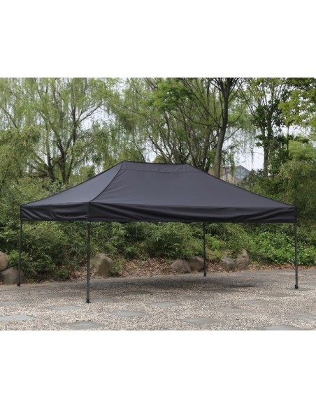 3x4.5 MT NERO Gazebo pieghevole impermeabile con pareti Acciaio 3cm - 9