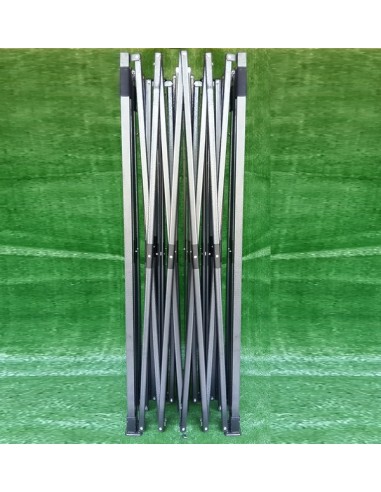 3x4.5 MT NERO Gazebo pieghevole impermeabile con pareti Acciaio 3cm - 29