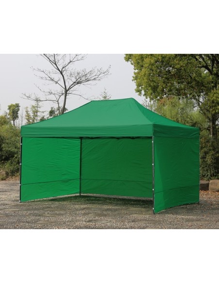 3x4.5 MT VERDE Gazebo pieghevole impermeabile con pareti Acciaio 3cm - 2
