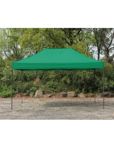 3x4.5 MT VERDE Gazebo pieghevole impermeabile con pareti Acciaio 3cm - 4