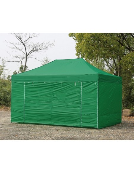3x4.5 MT VERDE Gazebo pieghevole impermeabile con pareti Acciaio 3cm - 3