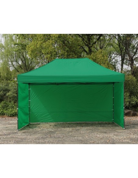 3x4.5 MT VERDE Gazebo pieghevole impermeabile con pareti Acciaio 3cm - 5