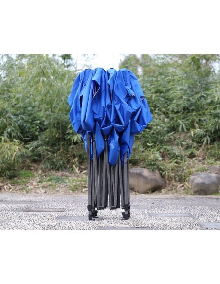 3x4.5 MT BLU Gazebo pieghevole impermeabile con pareti Acciaio 3cm - 6
