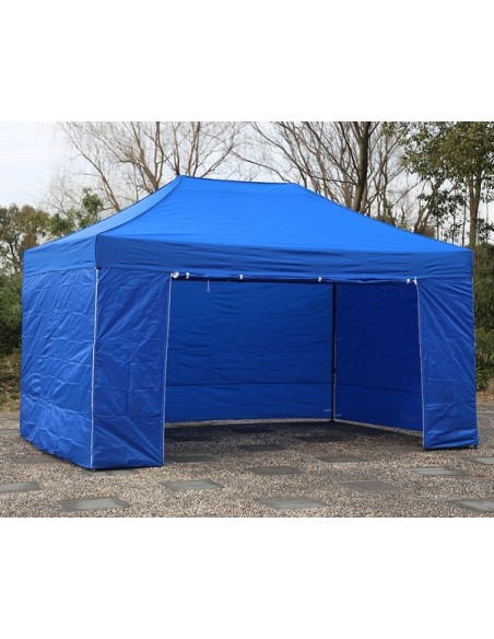 3x4.5 MT BLU Gazebo pieghevole impermeabile con pareti Acciaio 3cm - 8