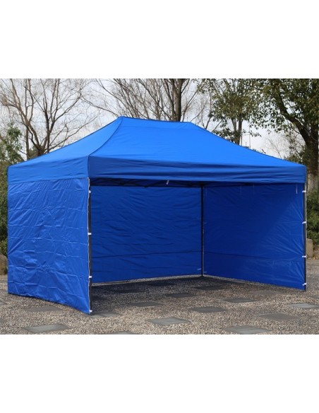 3x4.5 MT BLU Gazebo pieghevole impermeabile con pareti Acciaio 3cm - 7