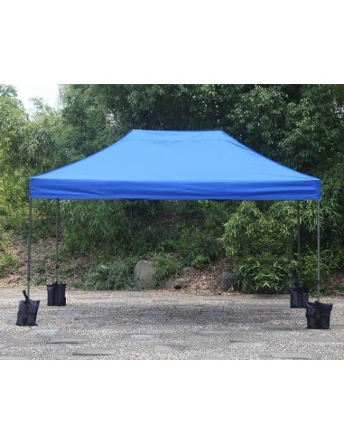 3x4.5 MT BLU Gazebo pieghevole impermeabile con pareti Acciaio 3cm - 3
