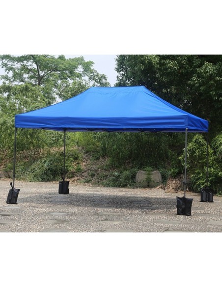 3x4.5 MT BLU Gazebo pieghevole impermeabile con pareti Acciaio 3cm - 4