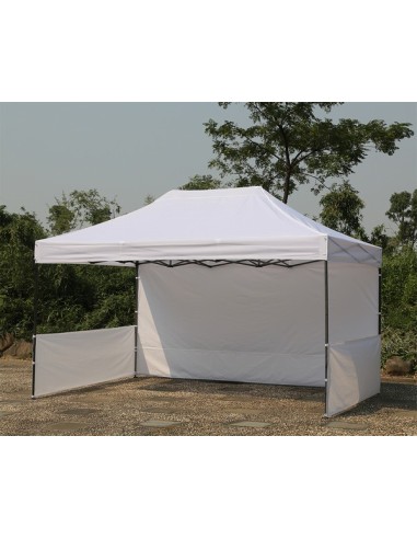 3x4.5 MT BIANCO Gazebo pieghevole impermeabile con pareti Acciaio 3cm - 3