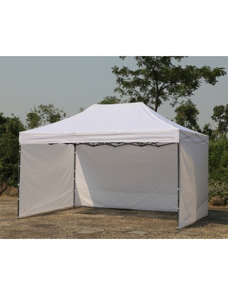 3x4.5 MT BIANCO Gazebo pieghevole impermeabile con pareti Acciaio 3cm - 2