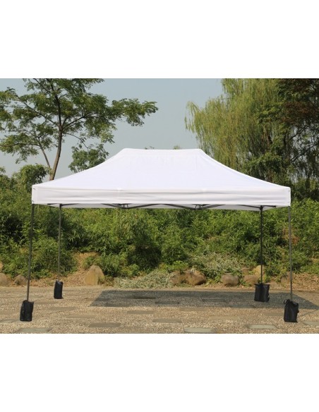 3x4.5 MT BIANCO Gazebo pieghevole impermeabile con pareti Acciaio 3cm - 6