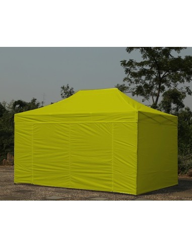 3x4.5 MT GIALLO Gazebo pieghevole impermeabile con pareti Acciaio 3cm - 2