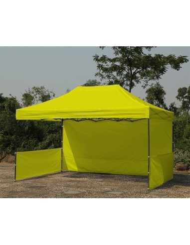 3x4.5 MT GIALLO Gazebo pieghevole impermeabile con pareti Acciaio 3cm - 6