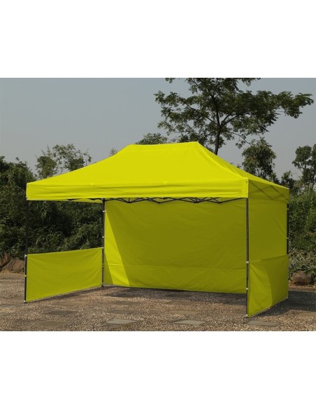 3x4.5 MT GIALLO Gazebo pieghevole impermeabile con pareti Acciaio 3cm - 6