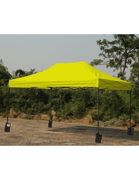 3x4.5 MT GIALLO Gazebo pieghevole impermeabile con pareti Acciaio 3cm - 7