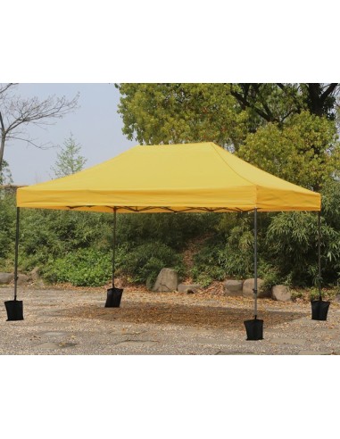 3x4.5 MT GIALLO Gazebo pieghevole impermeabile con pareti Acciaio 3cm - 9