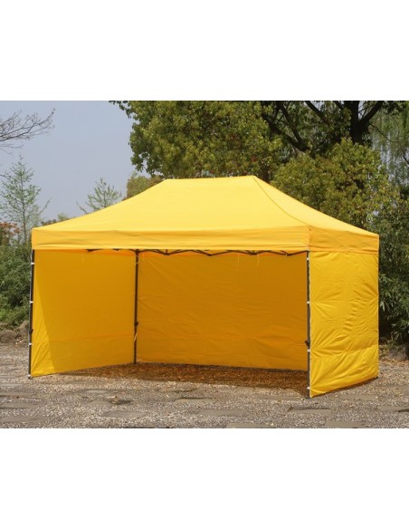 3x4.5 MT GIALLO Gazebo pieghevole impermeabile con pareti Acciaio 3cm - 10